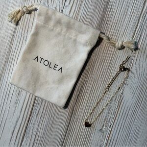 Atolea Gold Heart Charm Bracelet